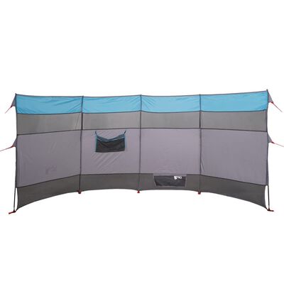 vidaXL Paravan de camping, albastru, 366x152x152 cm, impermeabil