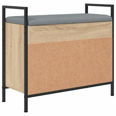 vidaXL Bancă pentru pantofi stejar sonoma 65,5x32x57,5 cm