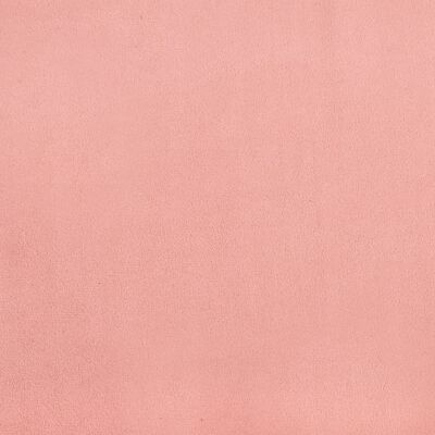vidaXL Cadru de pat cu tăblie, roz, 160x200 cm, catifea