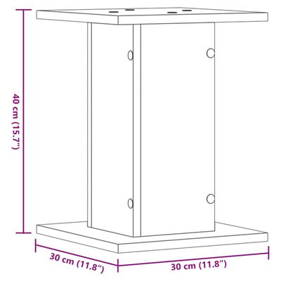 vidaXL Suporturi plante 2 buc. stejar sonoma 30x30x40cm lemn prelucrat