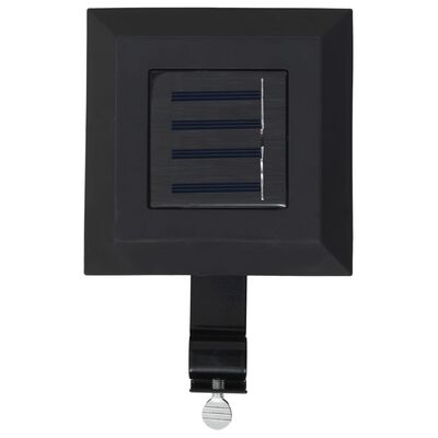 vidaXL Lămpi solare de exterior cu LED, 6 buc, negru, 12 cm, pătrat