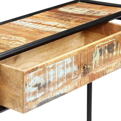vidaXL Masă consolă, 118 x 30 x 75 cm, lemn masiv reciclat