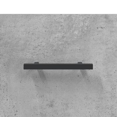 vidaXL Dulap de perete, gri beton, 80x36,5x35 cm, lemn compozit
