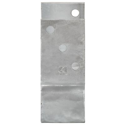 vidaXL Ancore de gard, 6 buc., argintiu, 12x6x15 cm, oțel galvanizat