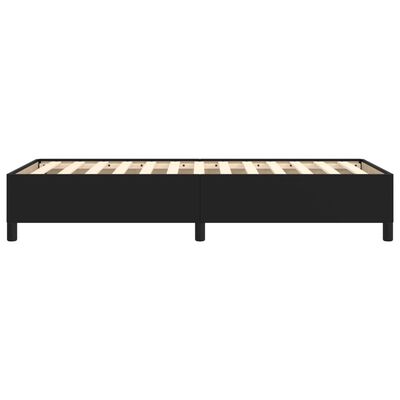vidaXL Cadru de pat, negru, 90x200 cm, piele ecologică