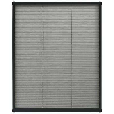 vidaXL Ecran insecte pentru ferestre, antracit, 80x100 cm, aluminiu