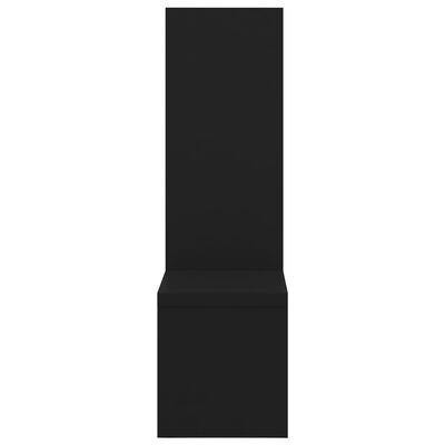 vidaXL Rafturi de perete, 2 buc., negru, 50x15x50 cm, PAL