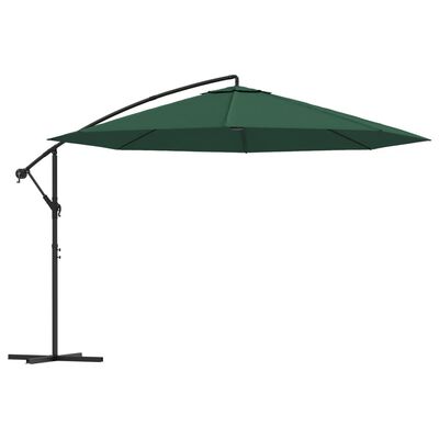 vidaXL Umbrelă de soare suspendată 3,5 m, Verde