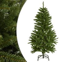 vidaXL Brad de Crăciun artificial cu suport și balamale, verde, 120 cm