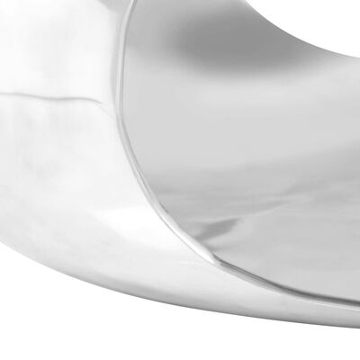 vidaXL Măsuță de cafea, argintiu, 70x70x32 cm, aluminiu turnat