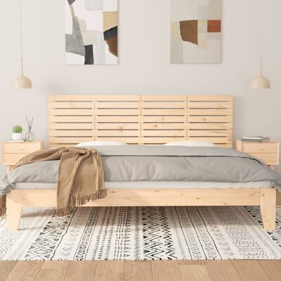 vidaXL Tăblie de pat pentru perete, 186x3x63 cm, lemn masiv de pin