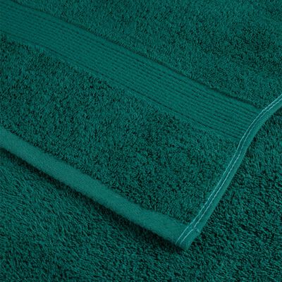 vidaXL Prosoape oaspeți premium SOLUND 2 buc. verde 30x50 cm 600 gsm