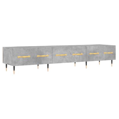 vidaXL Comodă TV, gri beton, 150x36x30 cm, lemn prelucrat