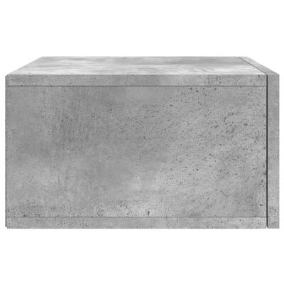 vidaXL Noptiere montate pe perete 2 buc. gri beton 35x35x20 cm