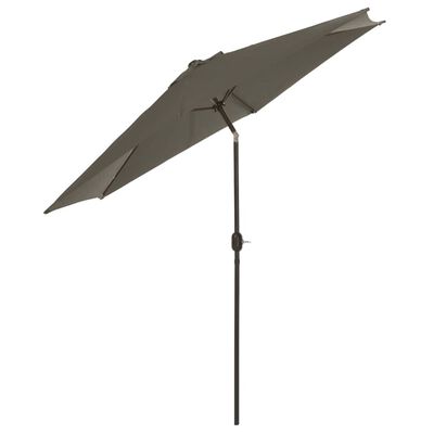 Madison Umbrelă de soare de grădină Tenerife, gri, 300 cm, rotundă