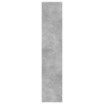 vidaXL Dulap de pantofi 4 sertare rabatabile, gri beton, 60x42x204 cm