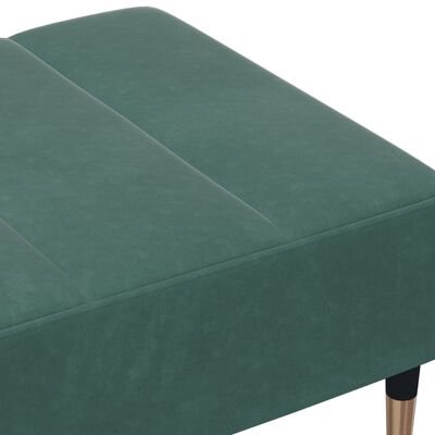 vidaXL Taburet, verde închis, 77x55x31 cm, catifea