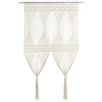 vidaXL Perdea macrame, 140 x 240 cm, bumbac