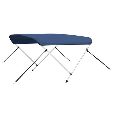 vidaXL Parasolar barcă Bimini cu 2 arcuri, bleumarin, 150x120x110 cm