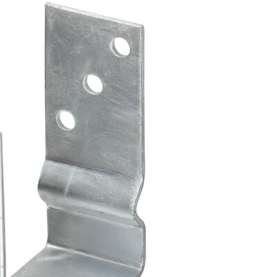 vidaXL Ancore de gard, 2 buc., argintiu, 14x6x15 cm, oțel galvanizat