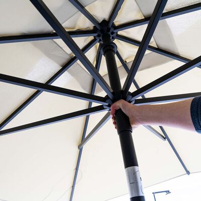 Madison Umbrelă de soare de grădină "Mykanos", gri taupe, 250 cm