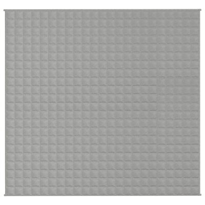 vidaXL Pătură anti-stres, gri, 220x240 cm, 11 kg, material textil