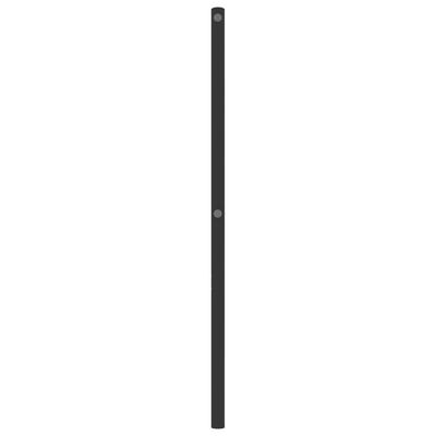 vidaXL Tăblie de pat metalică, negru, 80 cm