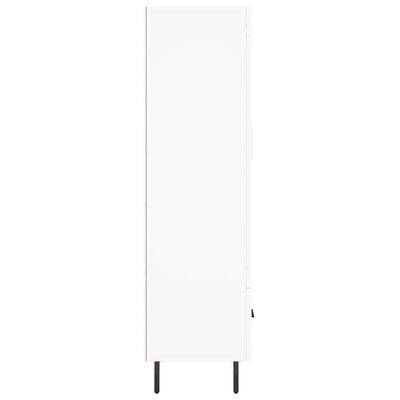 vidaXL Dulap înalt, alb, 69,5x31x115 cm, lemn prelucrat