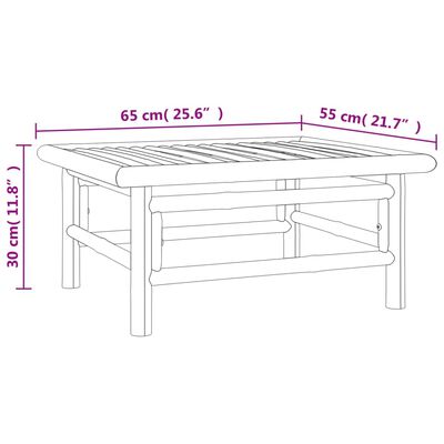 vidaXL Set mobilier de grădină cu perne gri taupe, 11 piese, bambus