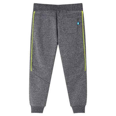 Pantaloni de trening pentru copii, gri melanj, 140