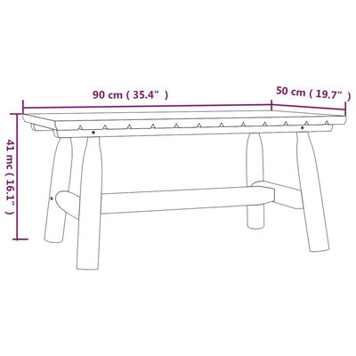 vidaXL Set mobilier de grădină, 5 piese, lemn masiv de molid