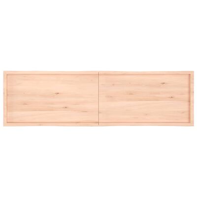 vidaXL Blat masă 220x60x(2-4) cm lemn stejar netratat contur organic