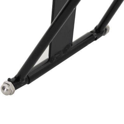 vidaXL Suport de șa pliabil și portabil, negru, oțel