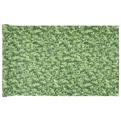 vidaXL Paravan de balcon cu aspect de plantă, verde, 1000x75 cm, PVC