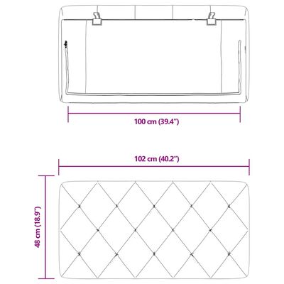 vidaXL Pernă tăblie de pat, gri deschis, 100 cm, catifea