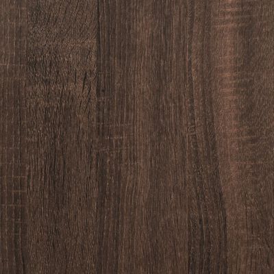 vidaXL Birou, stejar maro, 102x50x75 cm, lemn compozit