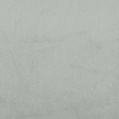 vidaXL Pernă tăblie de pat, gri deschis, 120 cm, catifea
