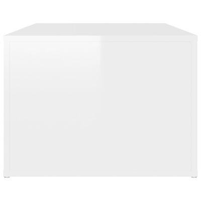 vidaXL Măsuță de cafea, alb extralucios, 100x50x36 cm, lemn compozit
