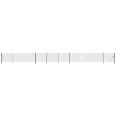 vidaXL Gard plasă de sârmă, antracit, 1,6x25 m, oțel galvanizat