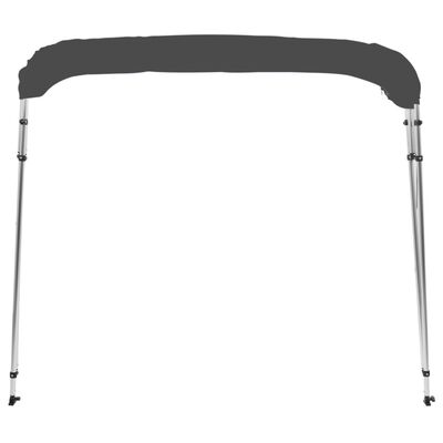 vidaXL Parasolar barcă Bimini cu 4 arcuri, antracit, 243x196x137 cm