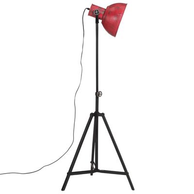 vidaXL Lampă de podea, 25 W, roșu uzat, 61x61x90/150 cm, E27