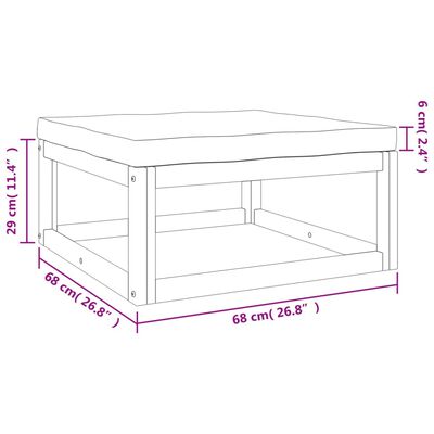 vidaXL Set mobilier de grădină cu perne, 3 piese, lemn masiv acacia