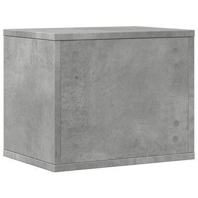 vidaXL Organizator birou, gri beton, 36x26x29,5 cm lemn prelucrat