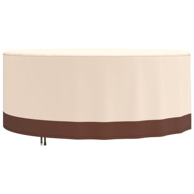 vidaXL Husă mobilier de grădină rotundă, bej, Ø 213x71 cm Oxford 600D