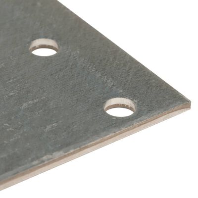 vidaXL Plăci perforate, 40 buc., 2 mm, 240x60 mm, oțel galvanizat