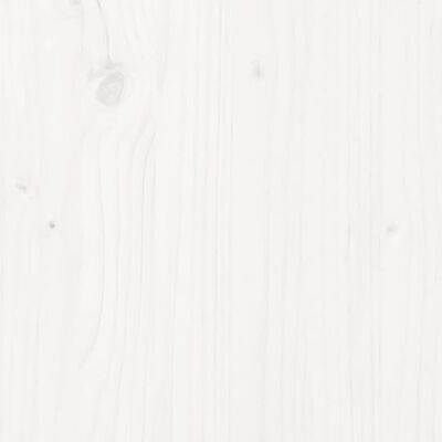 vidaXL Pat din paleți Single, alb, 90x190 cm, lemn masiv de pin