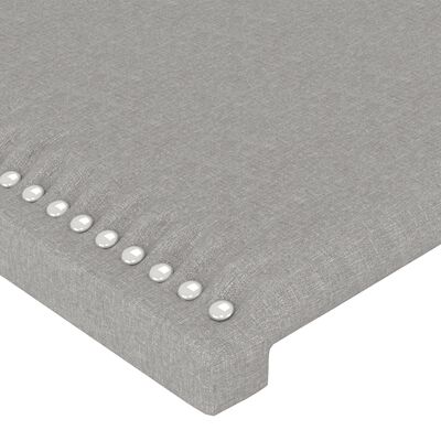 vidaXL Pat box spring cu saltea, gri deschis, 80x200 cm, textil