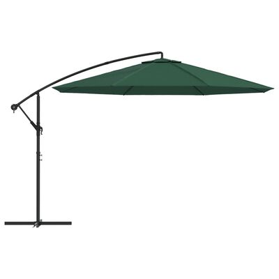 vidaXL Umbrelă de soare suspendată 3,5 m, Verde