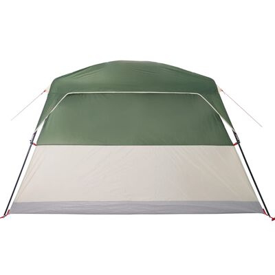 vidaXL Cabină cort de camping, 4 persoane, verde, impermeabil