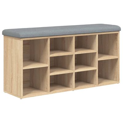 vidaXL Bancă pentru pantofi stejar sonoma 102x32x50 cm lemn prelucrat